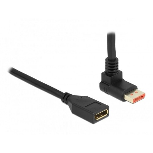 Delock alargador displayport macho 90° hacia arriba en ángulo a hembra de 8k 60 hz 3 m