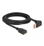Delock alargador displayport macho 90° hacia arriba en ángulo a hembra de 8k 60 hz 3 m