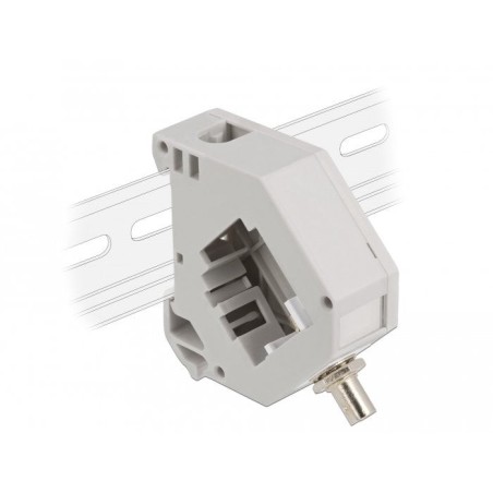 Delock adaptador de carril din con keystone st simplex hembra a st simplex hembra color