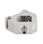 Delock adaptador de carril din con keystone st simplex hembra a st simplex hembra color