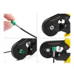 Delock herramienta para prensar terminales de cable autoajustable - hexagonal