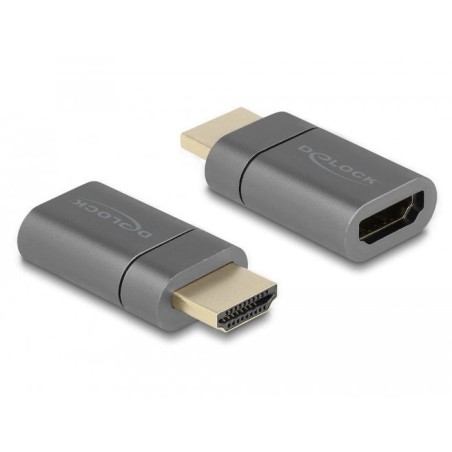 Delock adaptador hdmi macho a hembra 8k 60 hz magnético