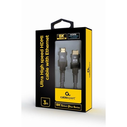 Gembird ccb-hdmi8k-3m cable hdmi ultra high speed con ethernet 8k select plus series 3m