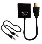 Approx adaptador hdmi a vga con audio appc17