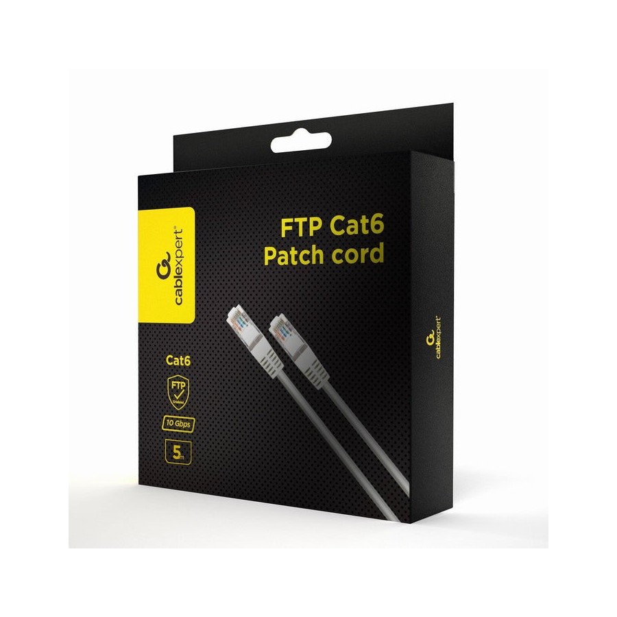 Cable de red gembird ftp cat6, 5 m, blanco