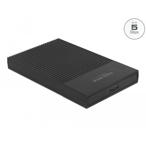 Delock caja externa para sata hdd ssd de 2.5" con superspeed usb tipo micro-b hembra - sin herramientas
