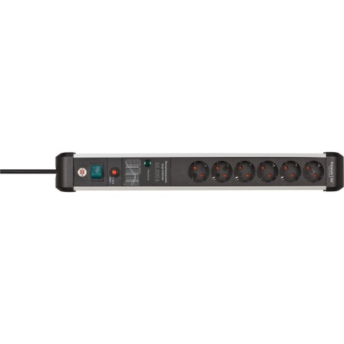 Brennenstuhl premium protect line 6 vías, regleta de enchufes 1391010600