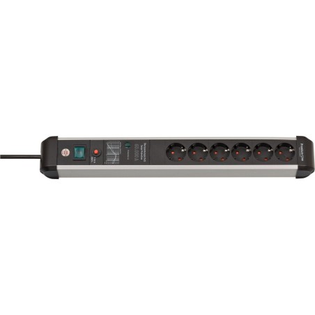 Brennenstuhl premium protect line 6 vías, regleta de enchufes 1391010600