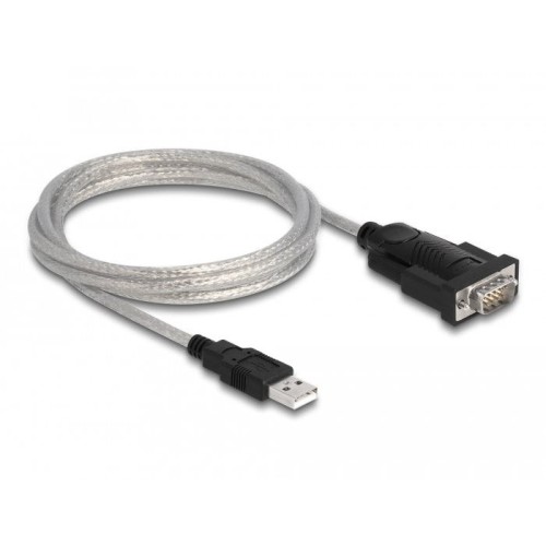 Delock adaptador usb 2.0 tipo-a a 1 x serial rs-232 d-sub 9 + adaptador d-sub 25