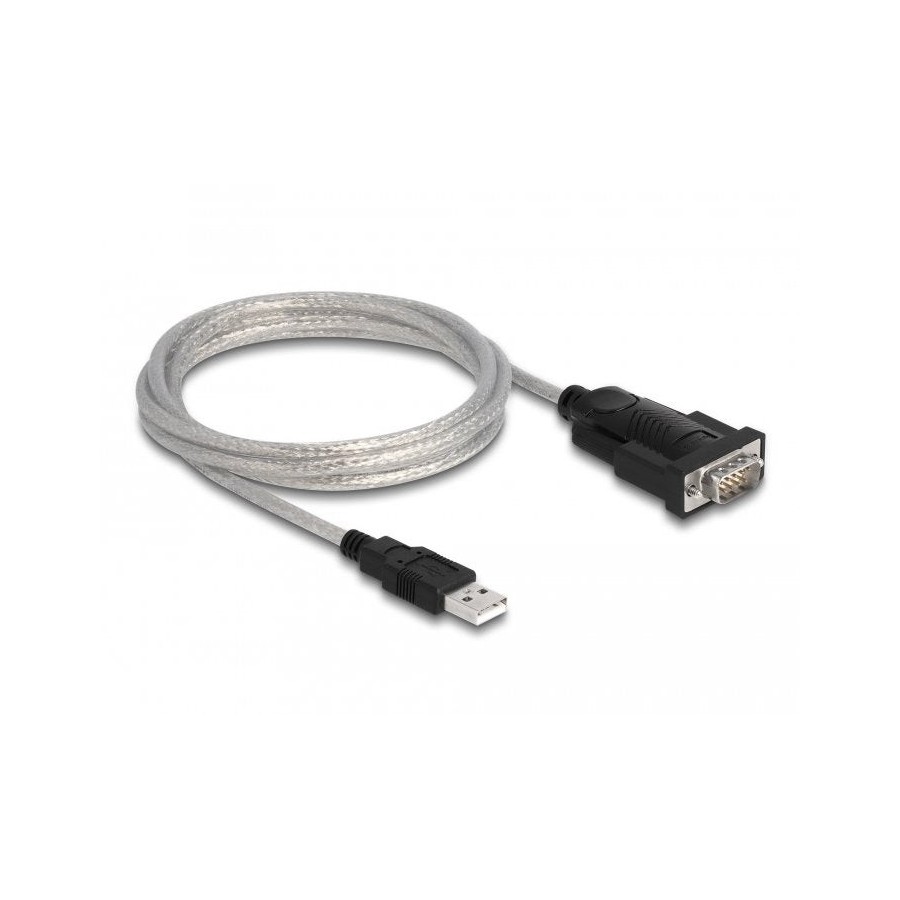 Delock adaptador usb 2.0 tipo-a a 1 x serial rs-232 d-sub 9 + adaptador d-sub 25