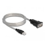Delock adaptador usb 2.0 tipo-a a 1 x serial rs-232 d-sub 9 + adaptador d-sub 25