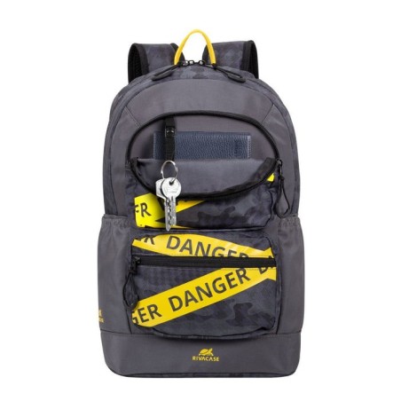 Mochila riva nb erehs 13.3" grey camo 5421