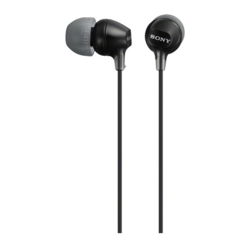 Auriculares intrauditivos sony mdr-ex15ap con micrófono jack 3.5 negros