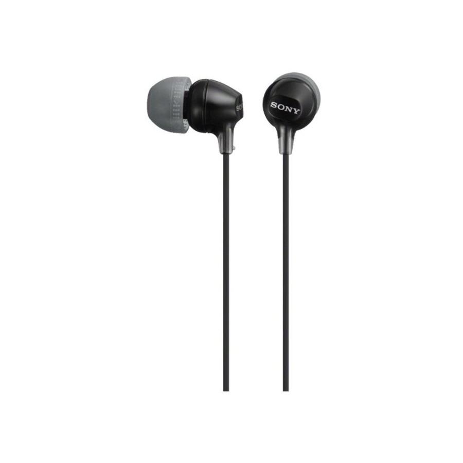 Auriculares intrauditivos sony mdr-ex15ap con micrófono jack 3.5 negros