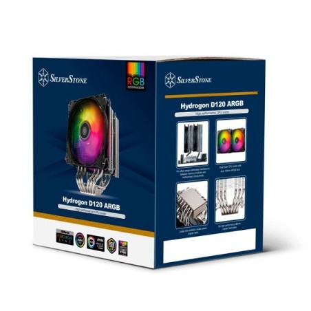 Refrigeración de cpu silverstone sst-hyd120-argb-v2