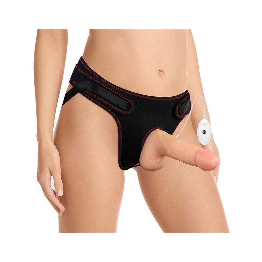 Arnés con dildo con vibración y control remoto 7.0