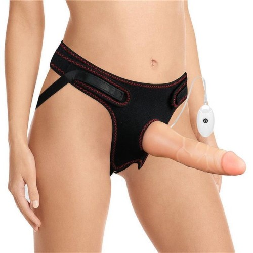 Arnés con dildo con vibración y control remoto 7.5