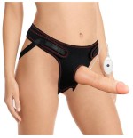 Arnés con dildo con vibración y control remoto 7.5
