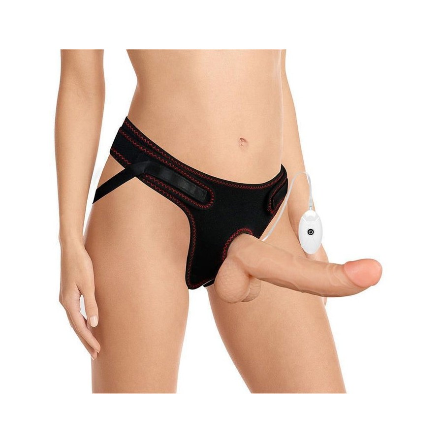 Arnés con dildo con vibración y control remoto 8.5