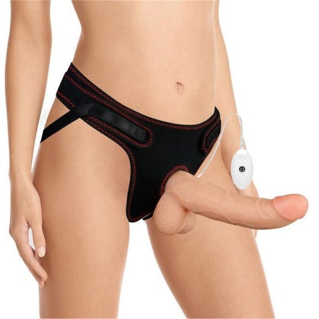 Arnés con dildo con vibración y control remoto 8.5