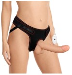 Arnés con dildo con vibración y control remoto 8.5