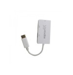 Approx adaptador displayport a vga / dvi / hdmi  4k  blanco