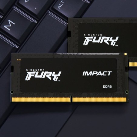 Memoria ram kingston sodimm ddr5 4800 8gb c38 fury impact 1x8gb, 1.1v kf548s38ib-8