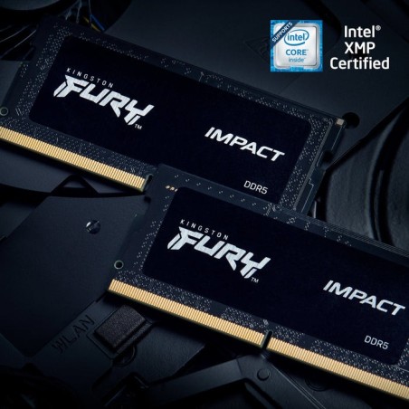 Memoria ram kingston sodimm ddr5 4800 8gb c38 fury impact 1x8gb, 1.1v kf548s38ib-8