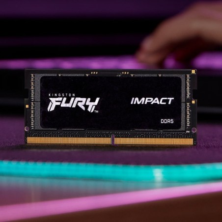 Memoria ram kingston sodimm ddr5 4800 8gb c38 fury impact 1x8gb, 1.1v kf548s38ib-8