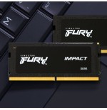 Memoria ram kingston sodimm ddr5 16gb 2x8gb 4800 c38 fury impact 1.1v kf548s38ibk2-16