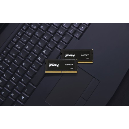 Memoria ram kingston sodimm ddr5 16gb 2x8gb 4800 c38 fury impact 1.1v kf548s38ibk2-16