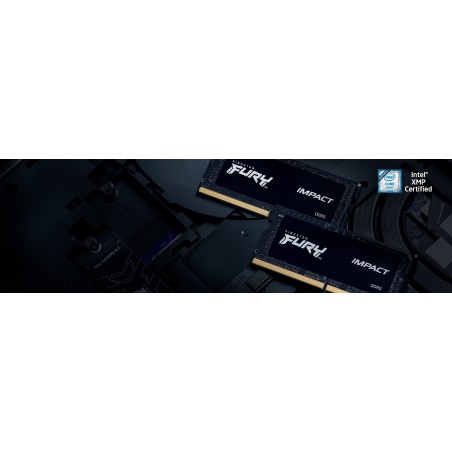 Memoria ram kingston sodimm ddr5 16gb 2x8gb 4800 c38 fury impact 1.1v kf548s38ibk2-16