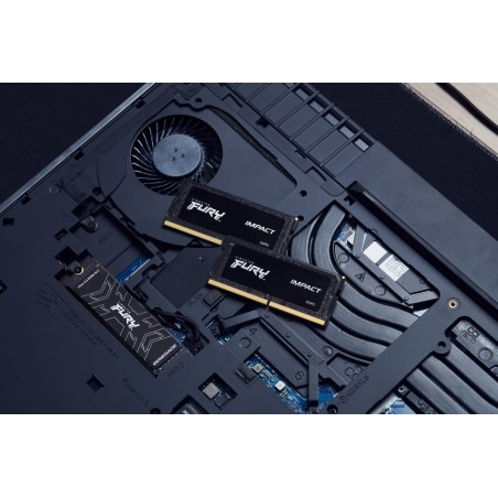 Memoria ram kingston sodimm ddr5 32gb 2x16gb 4800 cl38 fury impact 1.1v kf548s38ibk2-32