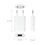 Nanocable mini cargador de red usb 5v - blanco