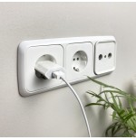 Nanocable mini cargador de red usb 5v - blanco