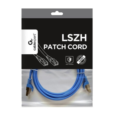 Gembird pp6a-lszhcu-b-2m cable de red azul cat6a s/ftp (s-stp)