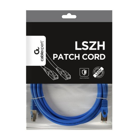 Gembird pp6a-lszhcu-b-3m cable de red gris cat6a s/ftp (s-stp)