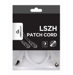 Cable de red gembird rj45 cat.6a sftp lszh 0.5m blanco pp6a-lszhcu-w-0.5m