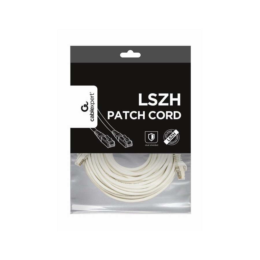 Gembird pp6a-lszhcu-w-10m cable de red blanco cat6a s/ftp (s-stp)