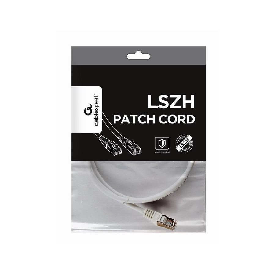 Gembird pp6a-lszhcu-w-1m cable de red blanco cat6a s/ftp (s-stp)