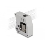 Delock adaptador de carril din con módulo keystone rj45 hembra a rj45 hembra cat.6a