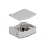 Delock adaptador de carril din con módulo keystone rj45 hembra a rj45 hembra cat.6a