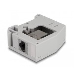 Delock adaptador de carril din con módulo keystone rj45 hembra a rj45 hembra cat.6a