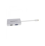 Approx adaptador displayport a vga / dvi / hdmi  4k  blanco