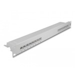 Delock panel de conexiones de 19" de 16 puertos cat.6a 1u gris