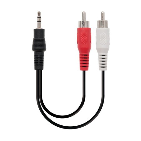 Nanocable cable audio estereo jack 3.5mm macho a 2x rca macho 5m - negro