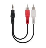 Nanocable cable audio estereo jack 3.5mm macho a 2x rca macho 5m - negro