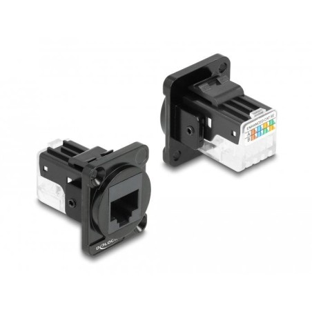 Delock módulo type-d rj45 cat.6a hembra a lsa hembra