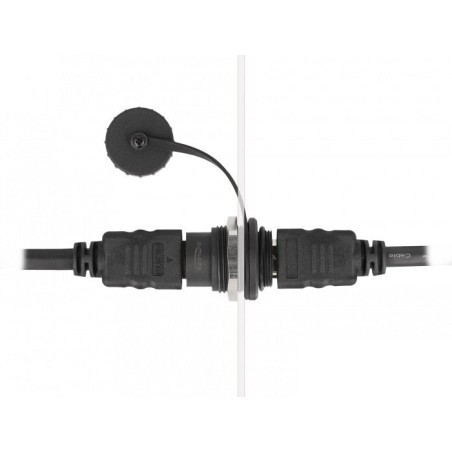 Delock conector hdmi-a integrado con tapa protectora contra el polvo
