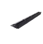 Phasak panel de transferencia utp 19" cat. 6a dual 24 puertos 1u negro
